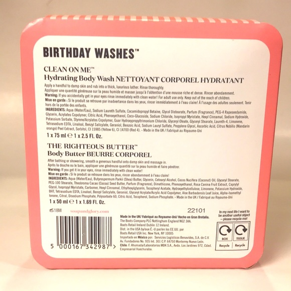 NWT- Soap & Glory Birthday Washes Gift Set - Picture 2 of 5